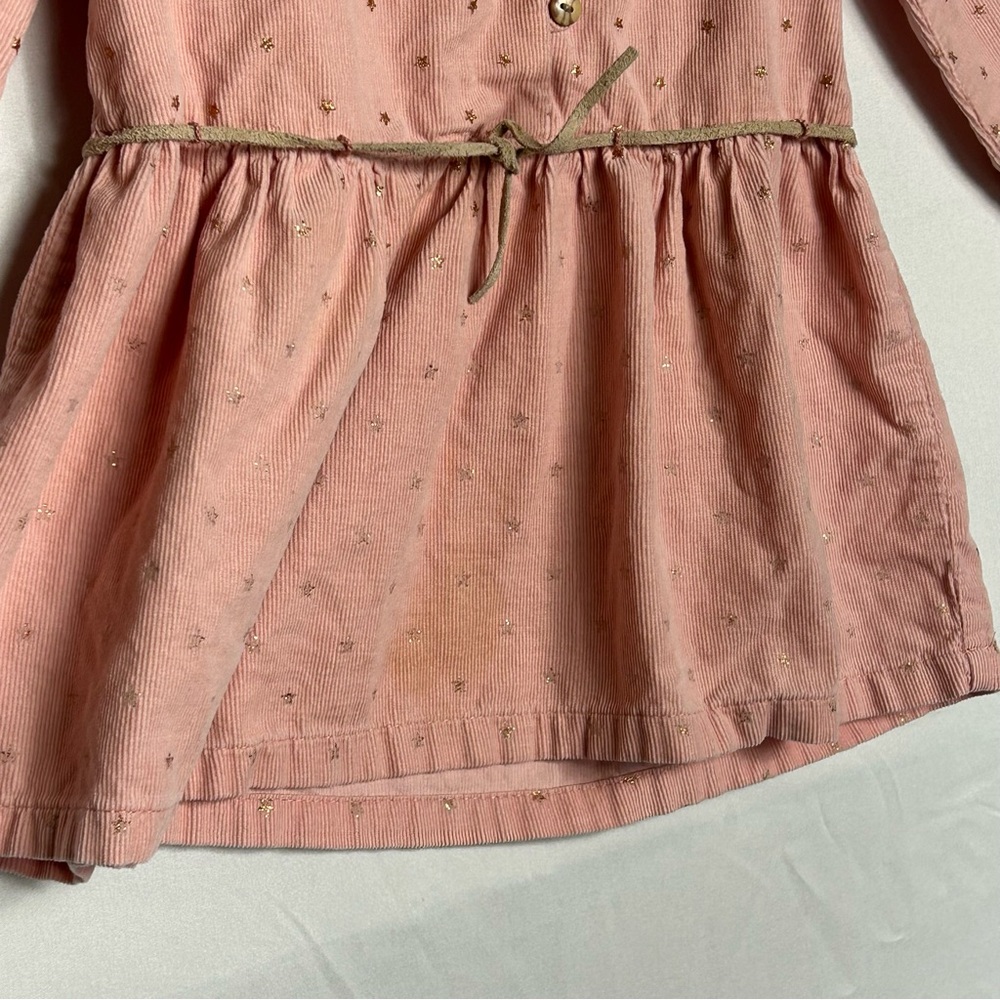 Zara Baby Girl Collections Pink Dress with Starts Long Sleeves Size 2 to 3 years - Picture 7 of 9